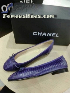 C flat classic snake leather purple